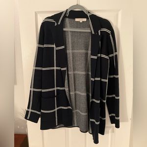 Navy blue loft, blazer cardigan